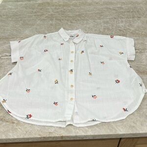 Madewell embroidered shirt